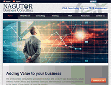 Tablet Screenshot of nagutorconsulting.com